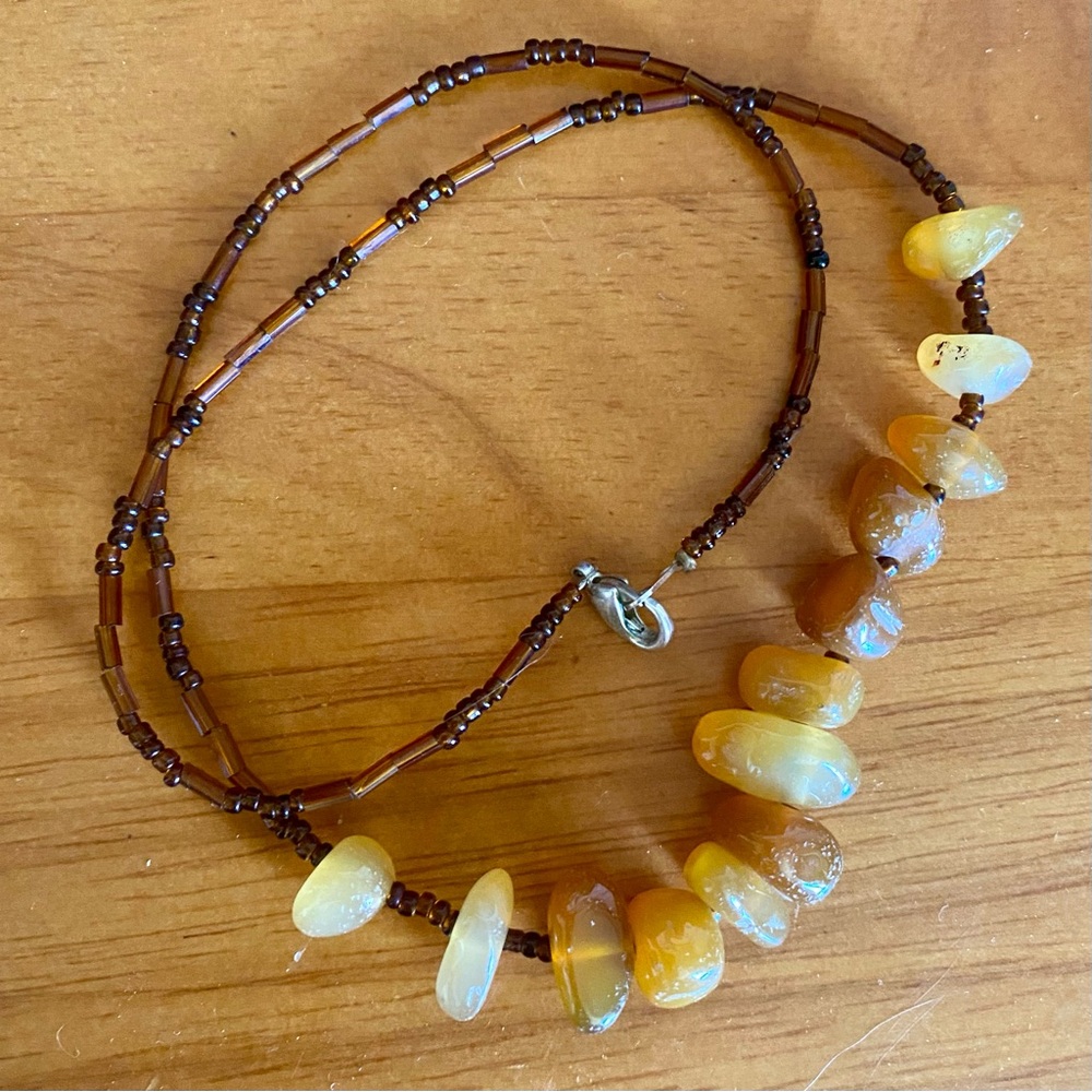 Citrine Beaded Necklace